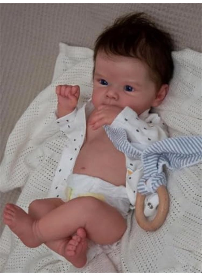 Full Body Silicone Baby Doll - 18 Inch, Realistic Baby Doll Looks Real, Full Body Silicone Baby Doll, Realistic Baby Doll, Reborn Baby Doll with Accessories - Image 2