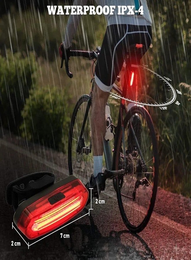 FASTPED Bicycle Smart Back Tail Light 120LMN USB Rechargeable Multi Color Change RED Riding Rear Light Waterproof Safety Warning MTB Flashlight Lamp - Image 3