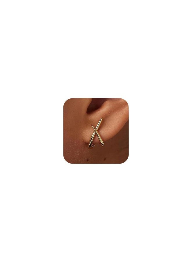 Women Synthetic Diamond Earrings, 18K White Gold Plated Round Square Cubic Zirconia Hypoallergenic Studs Earrings, One size, Metal, No Gemstone - Image 1