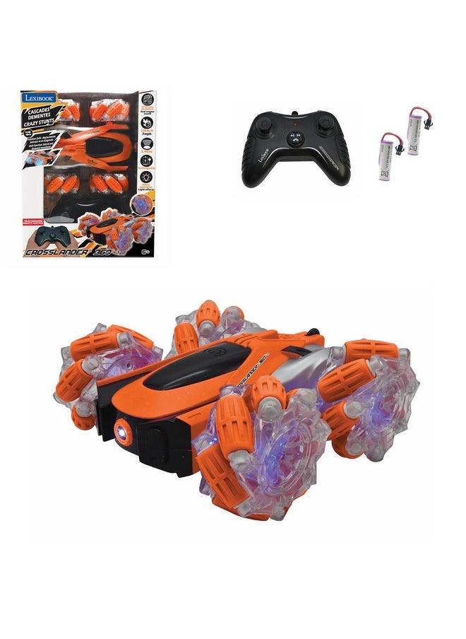 Lexibook - Crosslander Glow-In-The-Dark Radio Control Car, Remote Control, Rechargeable, Electronic Action Game, Orange/Black, Rc21  - Image 1