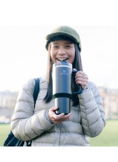 Stanley Quencher H2.0 FlowState Vacuum Insulated Tumbler – 40oz Black Stainless Steel Travel Mug with Lid & Straw – Leakproof Double-Walled Thermos – Keeps Drinks Hot for 7 Hours & Cold for 24 Hours – Durable, Reusable, Portable Flask for Water, Coffee, Tea, and Smoothies  - Image 5
