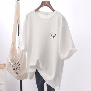 2024 Summer White Tee Korean Loose Oversized Womens T-Shirt White - pzsku/ZAD1CB1632EBB143494D1Z/45/1746220140/35e5376a-f517-44cf-b4e6-64b9c55e913a