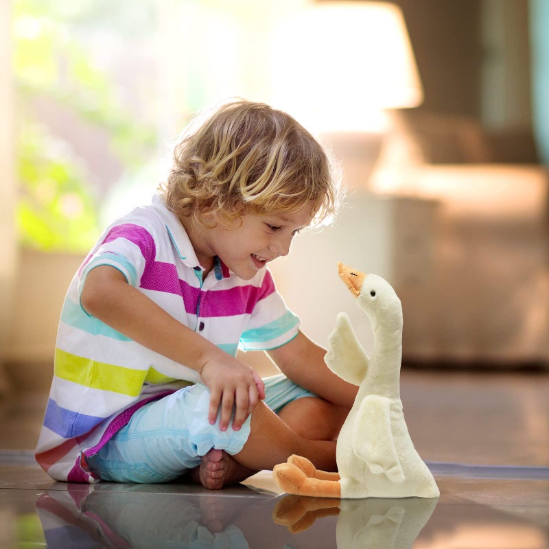 Sosation 3 Pieces 15.7'' Silly Goose Plush Stuffed Animal Toy,Swan Stuffed Animal,White Fluffy Cute Goose Funny Duck Plush Swan Toys Gifts for Kids Home Birthday Favor - Image 5