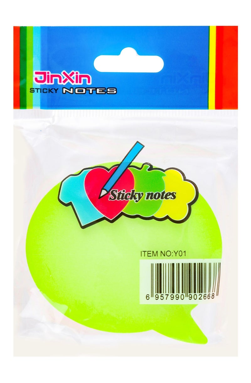 Jinxin Green Speech Bubble Sticky Notes