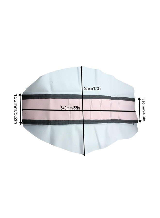 Adsspro Motorcycle Universal Seat Cover Non-Slip Suitable Rubber Striped Seat Covers Soft for CRF150F CRF230F CRF250F CRF250R YZ125 YZ250 KX60 KX65 KX80 KX85 KX125 Dirt Pit Bike Off Road Motorbike (White) - Image 2