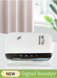 WiFi Extender, Internet Booster with Ethernet Port, 300Mbps WiFi Range Extender, Wireless Repeater, Long Range Amplifier with Ethernet Port, 1-Tap Setup, Alexa Compatible