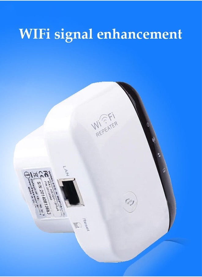 Generic - WiFi Extender, Internet Booster with Ethernet Port, 300Mbps WiFi Range Extender, Wireless Repeater, Long Range Amplifier with Ethernet Port, 1-Tap Setup, Alexa Compatible - Image 1