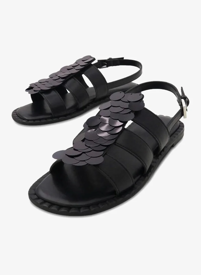 فينتشي صندل مسطح بحزام الكاحل