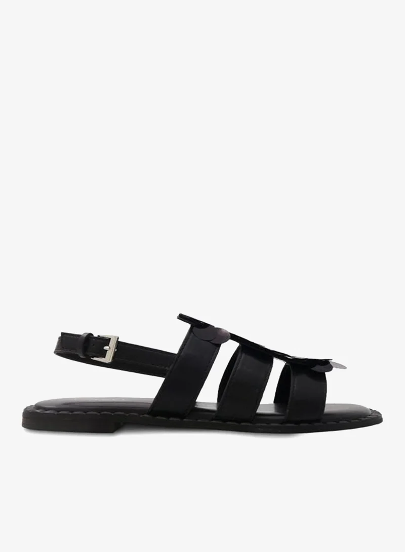 فينتشي صندل مسطح بحزام الكاحل