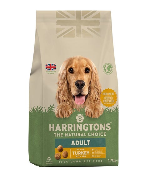 Harringtons Complete Turkey with Veg Adult Dry Dog Food 1.7kg
