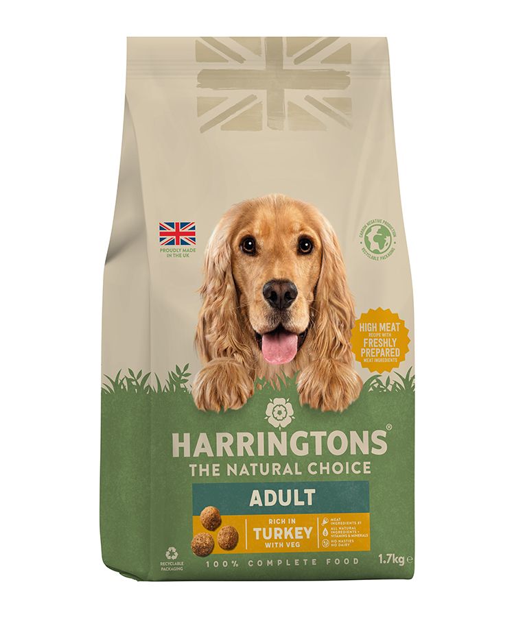 Harringtons Complete Turkey with Veg Adult Dry Dog Food 1.7kg - Image 1