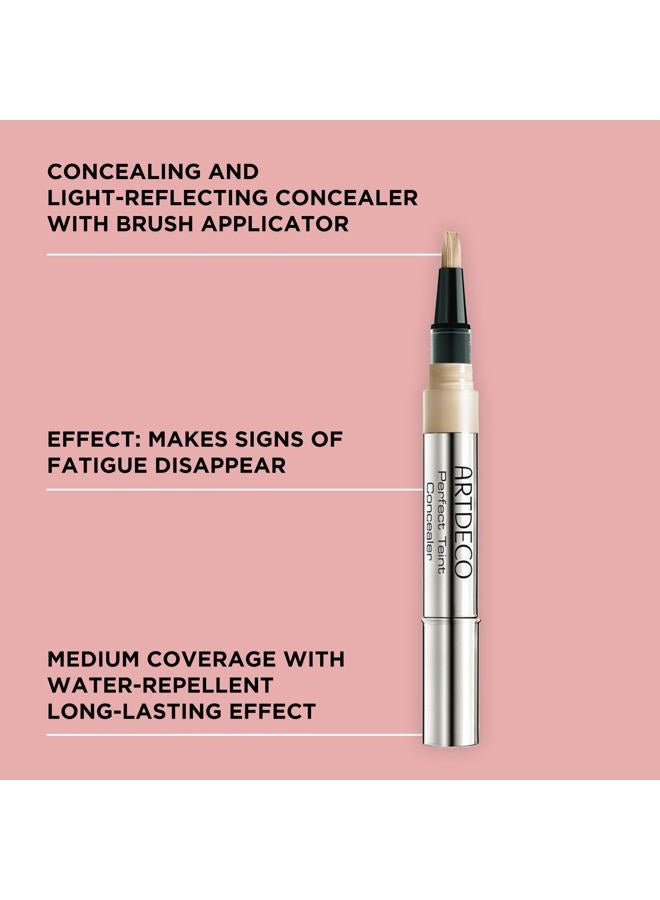 ARTDECO Perfect Teint Concealer - Light Peach N°05 - Light-Reflecting Concealer with Brush Applicator - No Signs of Tiredness - Medium Coverage - Water-Resistant - Long Lasting - Makeup - 0.07 Fl Oz - Image 3