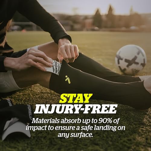 Storelli BodyShield Leg Guards, Premium Compression Shin Guard Sleeves for Soccer Players, Impact Protection, UV-Resistant, Sweat-Wicking, Unisex, 1 Pair, White, Youth Large - Image 3