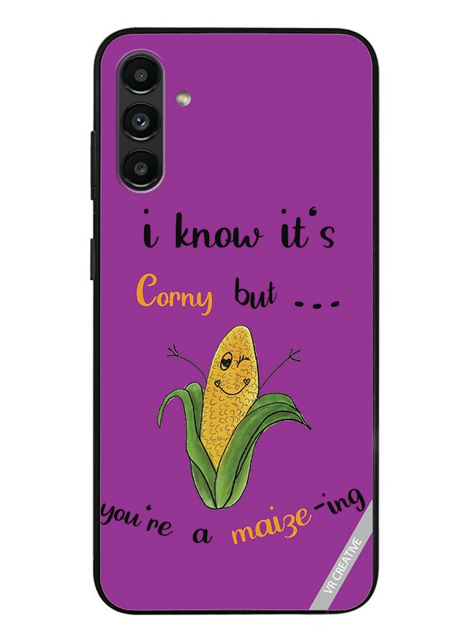 VR CREATIVE Protective Case Cover For Samsung Galaxy A13 5G Corn Design Multicolour - Image 1