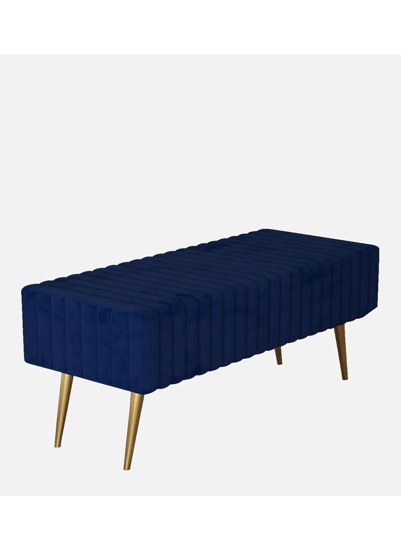 URBAN SIGNATURE URBAN SIGNATURE Lupita Velvet Bench 2Seater Upholstered Settee Ottoman Bench Luxurious Velvet Seating for Modern Living Room Bedroom Entryway Stylish Comfortable Accent Bench  - Image 3