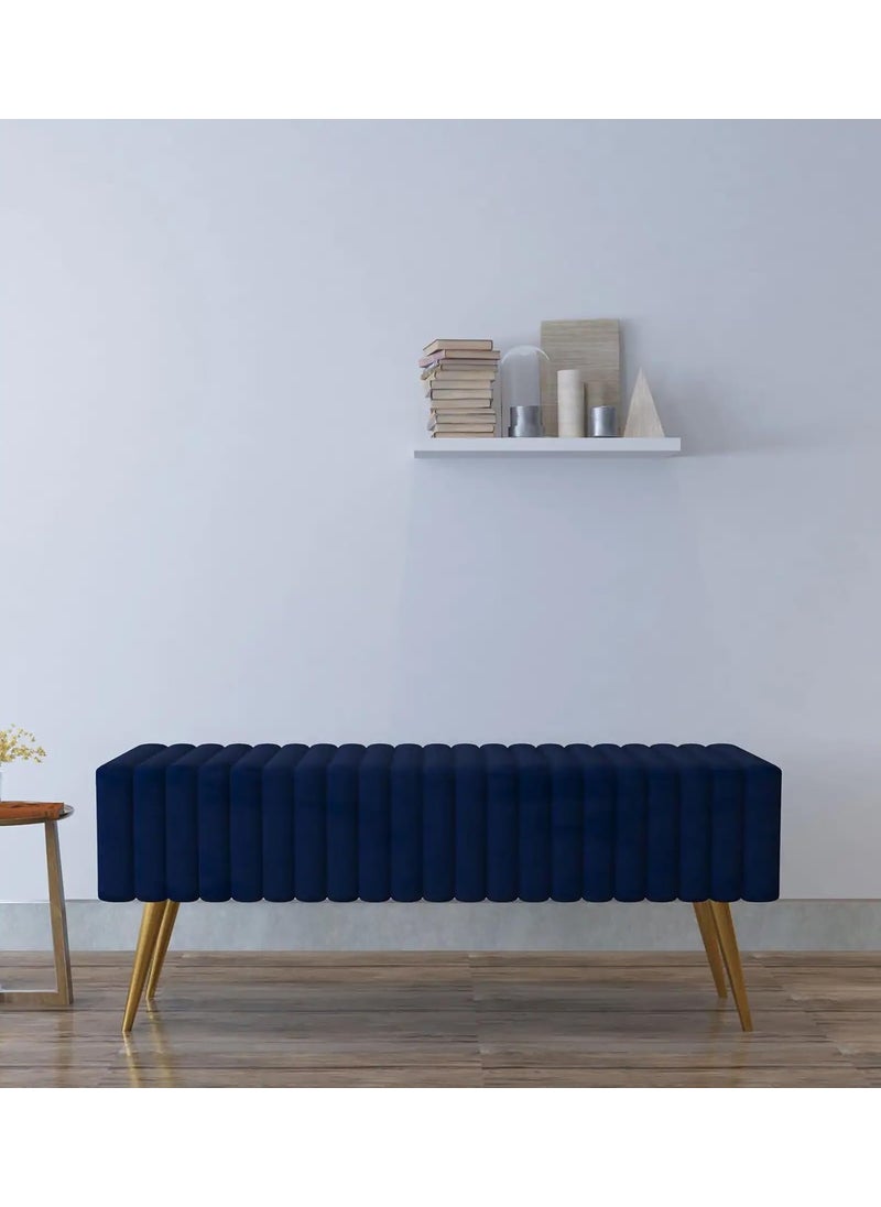 URBAN SIGNATURE URBAN SIGNATURE Lupita Velvet Bench 2Seater Upholstered Settee Ottoman Bench Luxurious Velvet Seating for Modern Living Room Bedroom Entryway Stylish Comfortable Accent Bench  - Image 1