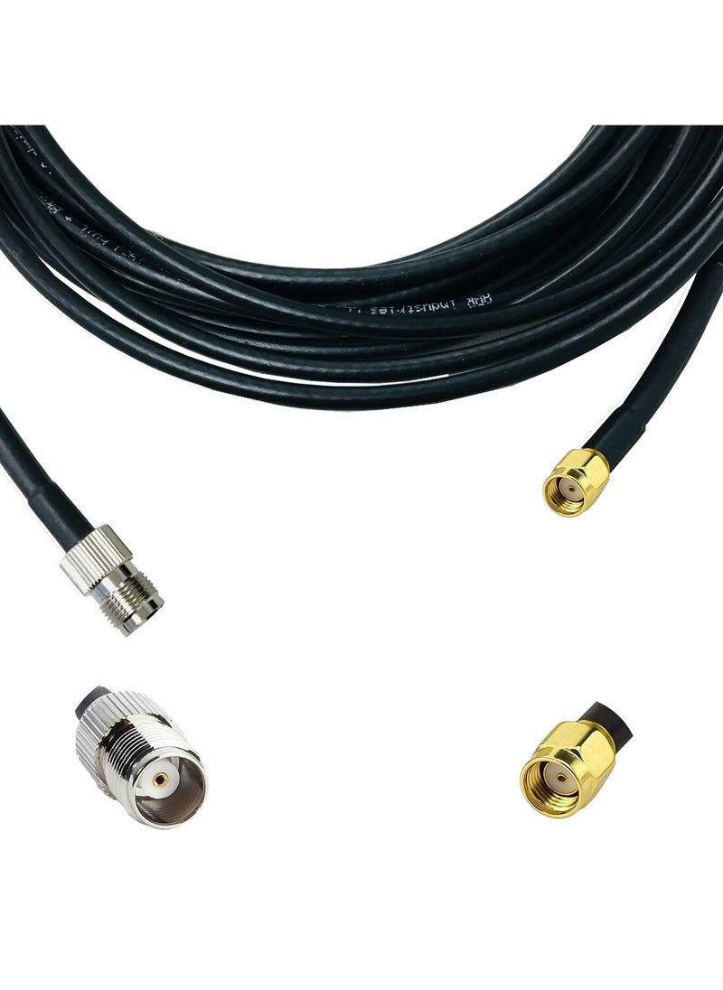 Ohm Ohm TNC Female to RP-SMA Male Antenna Cable RG58  - Image 3