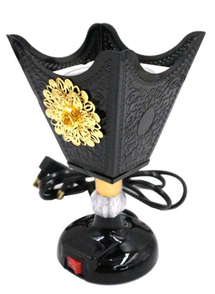 Bakhoor BoSidin Elegant Oud Bakhoor Holder Electric Incense Burner Black- DE1044-B  - Image 1