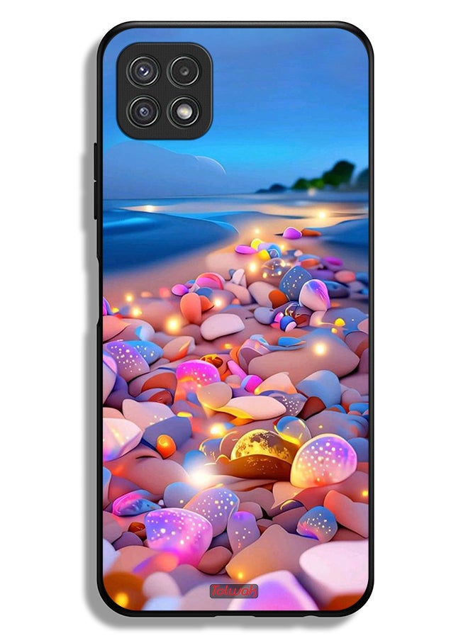 Tolwak جراب حماية لهاتف سامسونج جالكسي A22 5G فن الصخور - Image 1