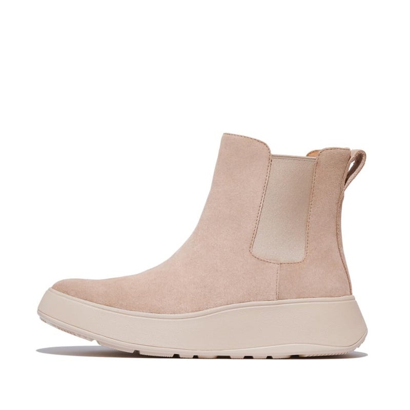 Fitflop Women's F-Mode Suede Flatform Chelsea Boots, Classic Beige, 5 UK - Image 2