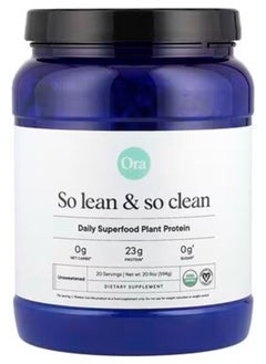 ORA So Lean & So Clean Daily Superfood Plant Protein Unflavored 20.9 oz (594 g) 