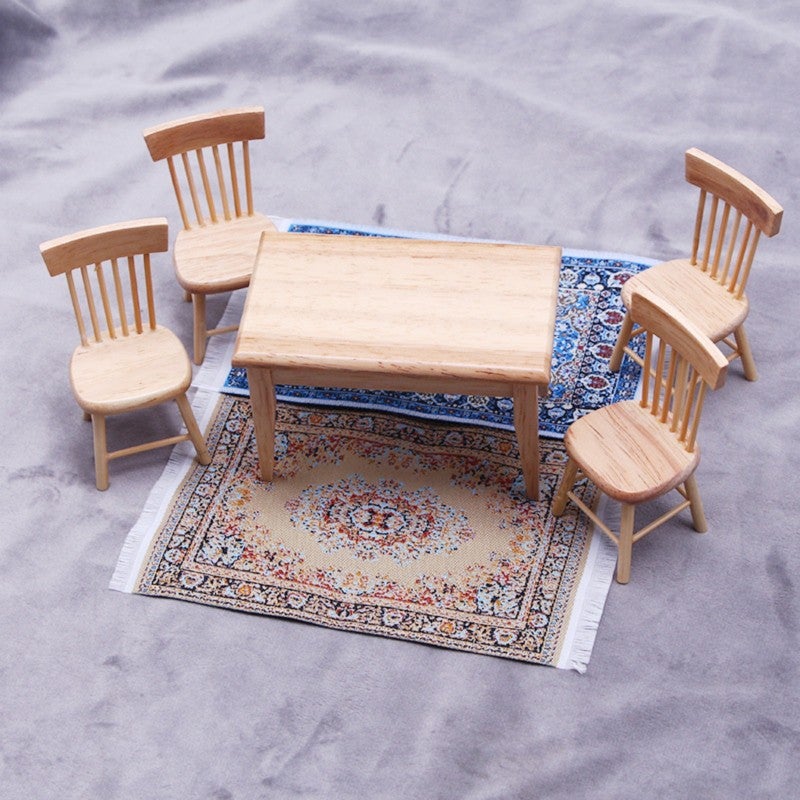 Miniature Dollhouse Rug 10*17 Cm High-quality Fabric - Turkish Style Design Miniature Accessory for Kids Age 6-18, Dollhouse Decoration - Image 4