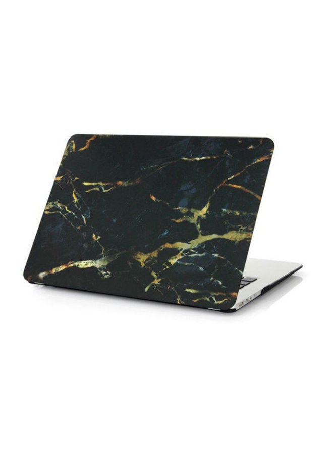 NIBEMINENT Classic Marble Painting Hard Case Cover For Apple MacBook Air 13.3-Inch Black - Image 2