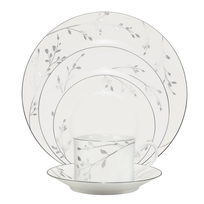 Noritake طقم تقديم نوريتاكي بيرش وود 5 قطع أبيض