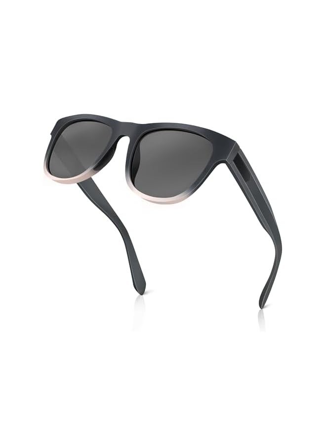 PROMASS Sunglasses Polarized for Men Women - Sun Glasses UV380 Square Sun Protection Classic Fashion for Outdoor Sports Driving Fishing, Carrying Packaging Boxes (Frosted) - Image 1