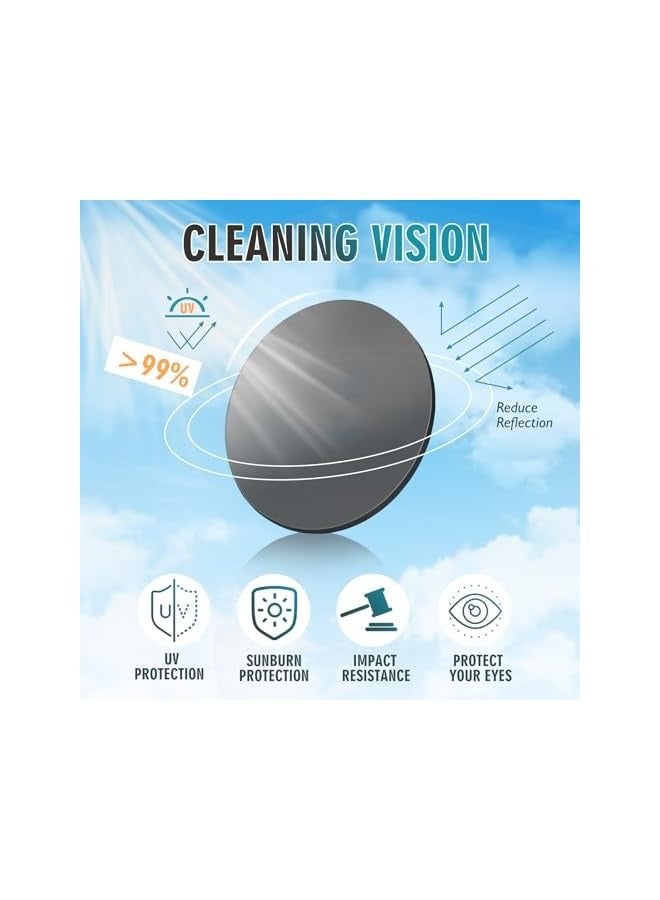 PROMASS Sunglasses Polarized for Men Women - Sun Glasses UV380 Square Sun Protection Classic Fashion for Outdoor Sports Driving Fishing, Carrying Packaging Boxes (Frosted) - Image 3