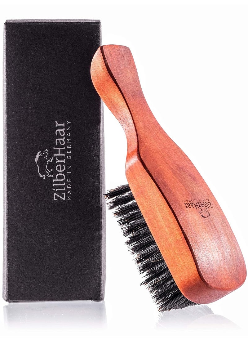 ZilberHaar ZilberHaar Major  Mens Hair and Beard Brush  Soft Boar Bristles  Massages and Exfoliates Skin and Scalp  Ideal Mens Grooming Accessory  Made in Germany 