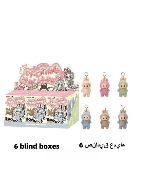 Bubble Mart Labubu Generation Love Macaron Vinyl Face Blind Box Plush Doll Toy Ornaments - Set of 6 High Quality Specifications