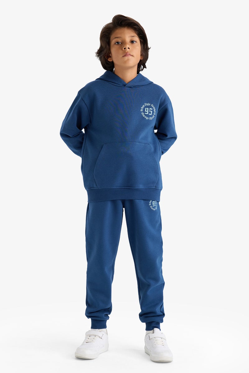 DeFacto Blue Boy Boy Elastic Waist Printed Sweatpants Casual - Image 2