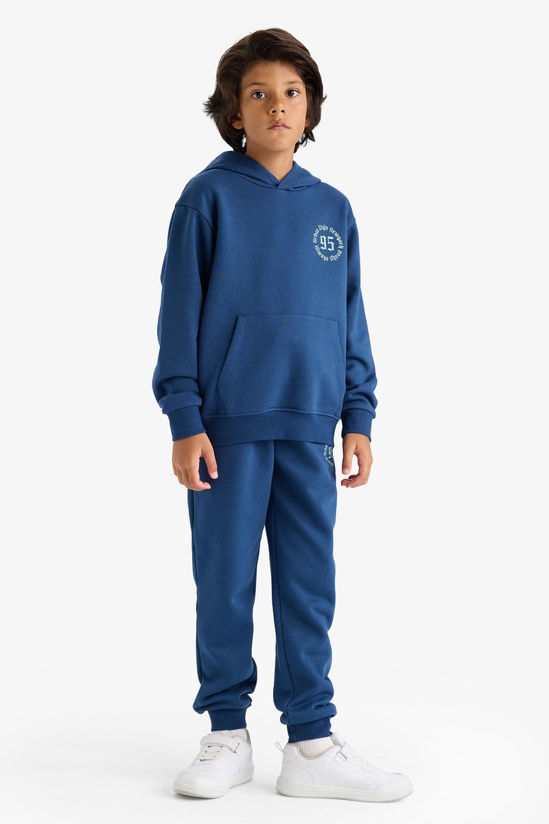 DeFacto Blue Boy Boy Elastic Waist Printed Sweatpants Casual - Image 4