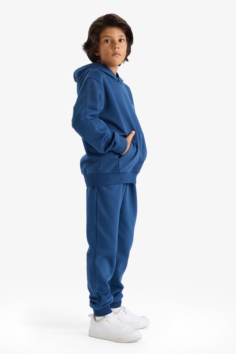 DeFacto Blue Boy Boy Elastic Waist Printed Sweatpants Casual - Image 3