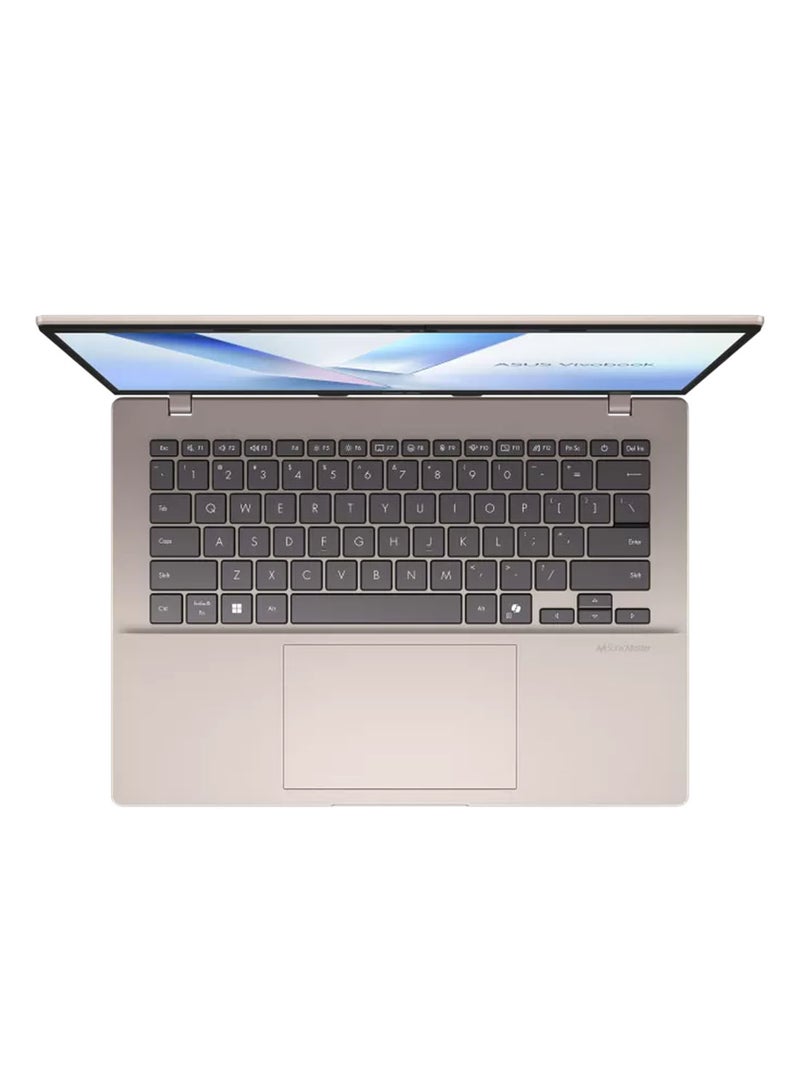 ASUS Vivobook 14 Laptop With 14 Inch WUXGA (1920x1200) Display, AMD Ryzen AI 7 445 Processor Processor/16GB RAM DDR5/512GB SSD/Windows 11 Home/AMD Radeon Graphics/ English/Arabic Platinum Gold - Image 3