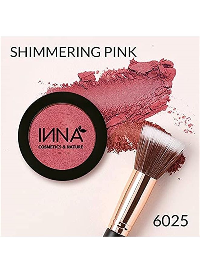 Generic Inna Cosmetics & Nature - Blush 100% Natural, vegan, gluten free, paraben free, oil-free, Mineral, cruelty-free Made in Canada , 3 g. (Fantastic Rose) (Shimmering Pink)  - Image 4