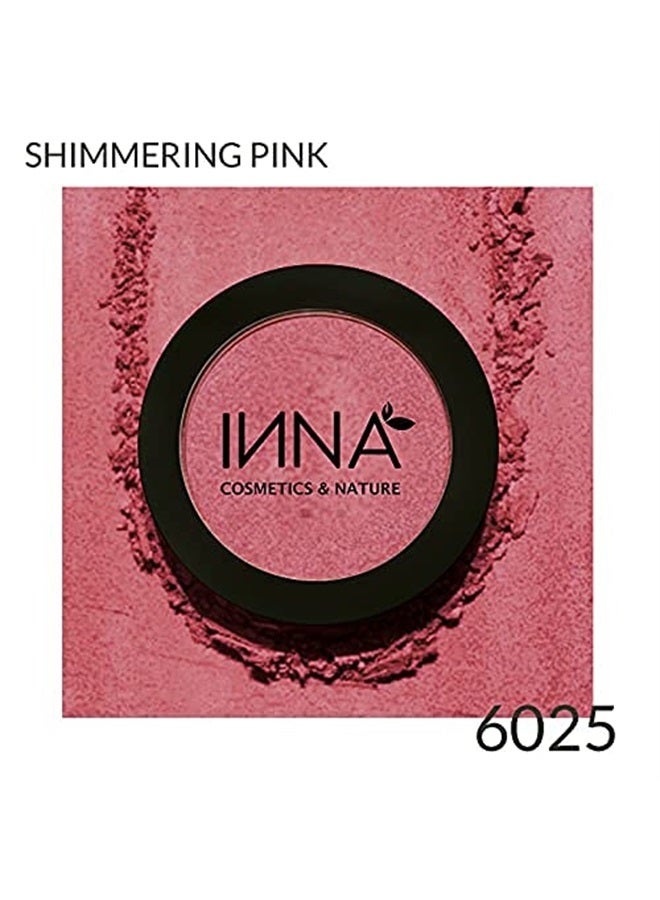 Generic Inna Cosmetics & Nature - Blush 100% Natural, vegan, gluten free, paraben free, oil-free, Mineral, cruelty-free Made in Canada , 3 g. (Fantastic Rose) (Shimmering Pink)  - Image 3