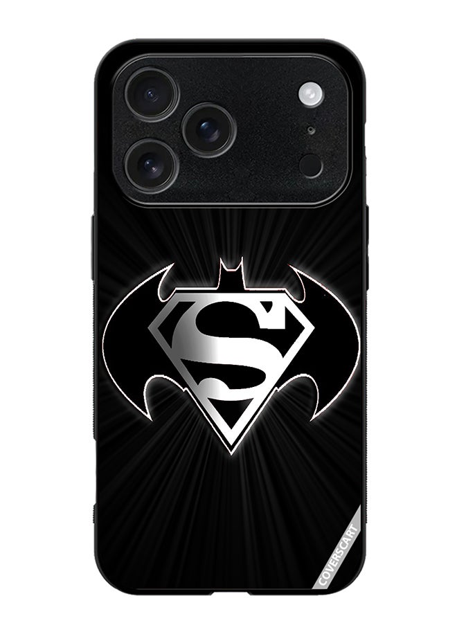 COVERSCART Protective Case Cover For Apple iPhone 17 Pro Max Superman And Batman Design Black