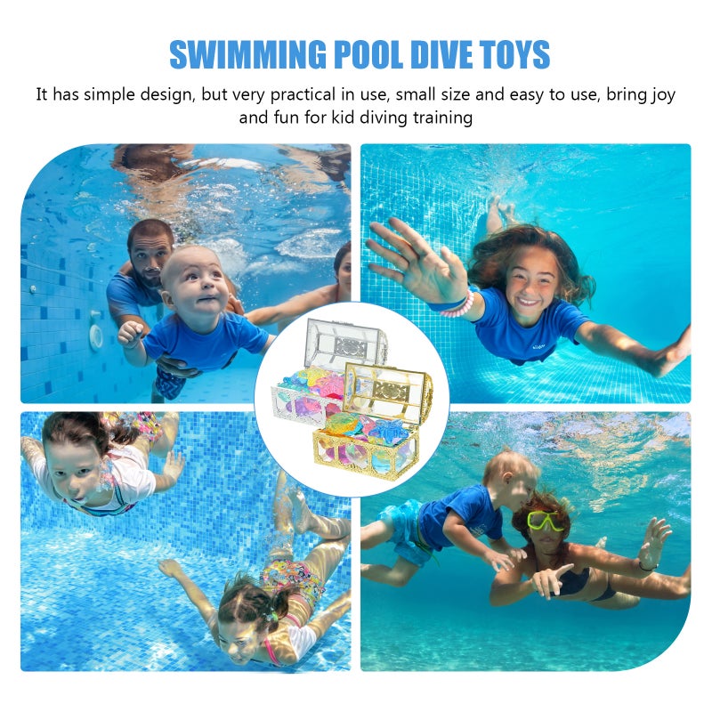 1 Set Underwater Toy Fake Toy Kids Diving Toy with Treasure Box for Bath - Image 5