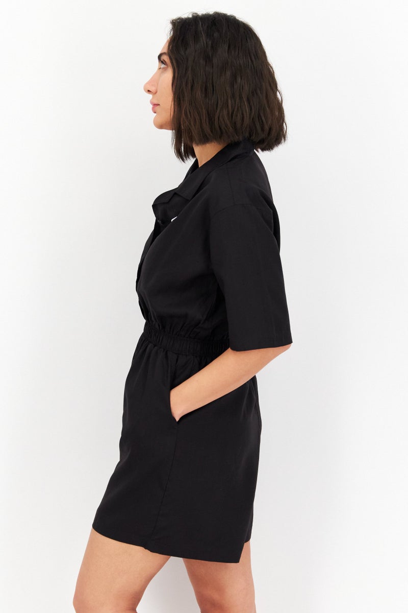 PUMA Women Relaxed Fit Brand Logo Training Playsuits, Black - Image 4