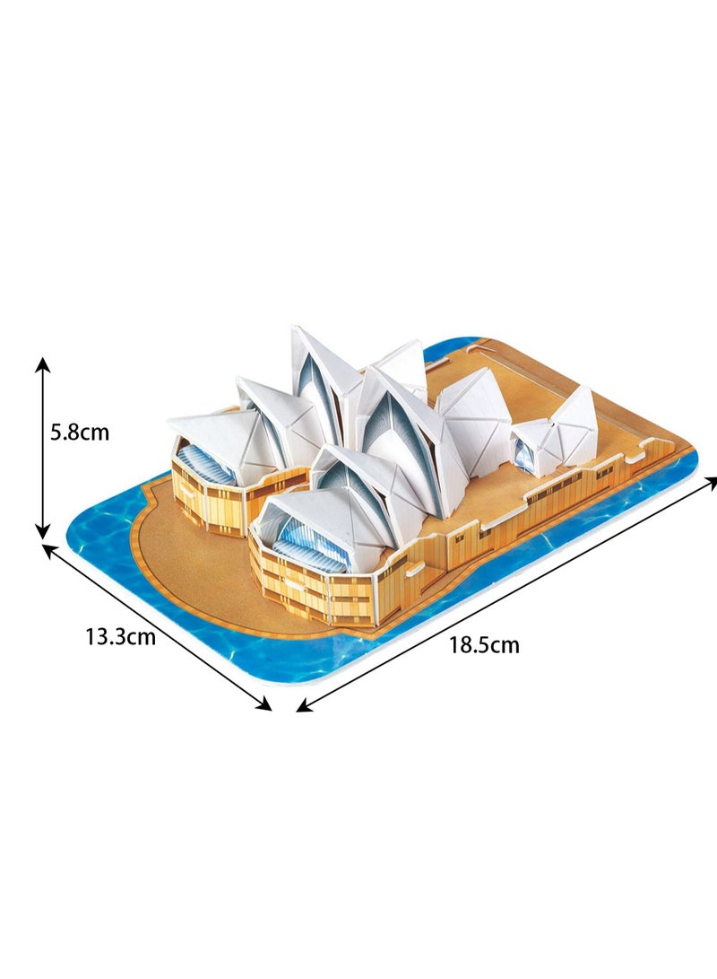 World Famous Building Puzzle Sydney Opera House Children's Toy - Image 3