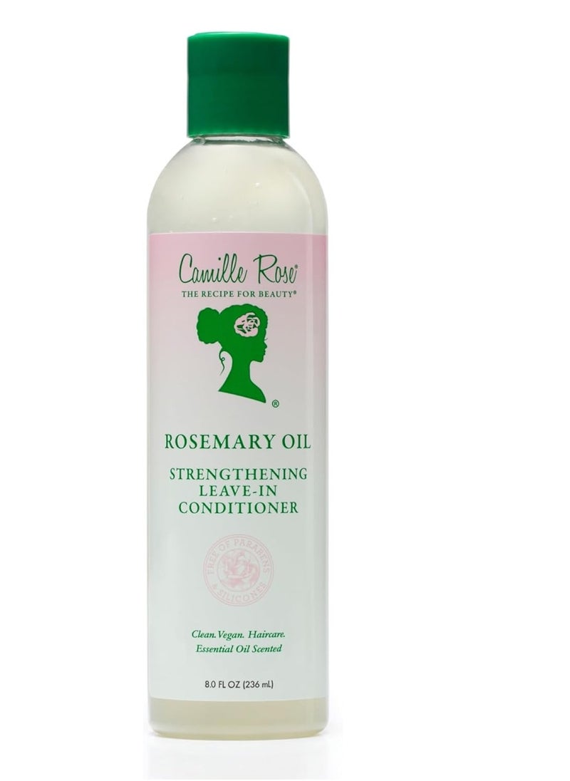 Camille Rose Naturals - Camille Rose Strengthening Leave-In Conditioner with Rosemary Oil| Castor Oil, Peppermint and Essential Oil Conditioner | Encourages hair growth and strengthening Perfect for detangling hair and a natural moisturizer, 8 oz - Image 1