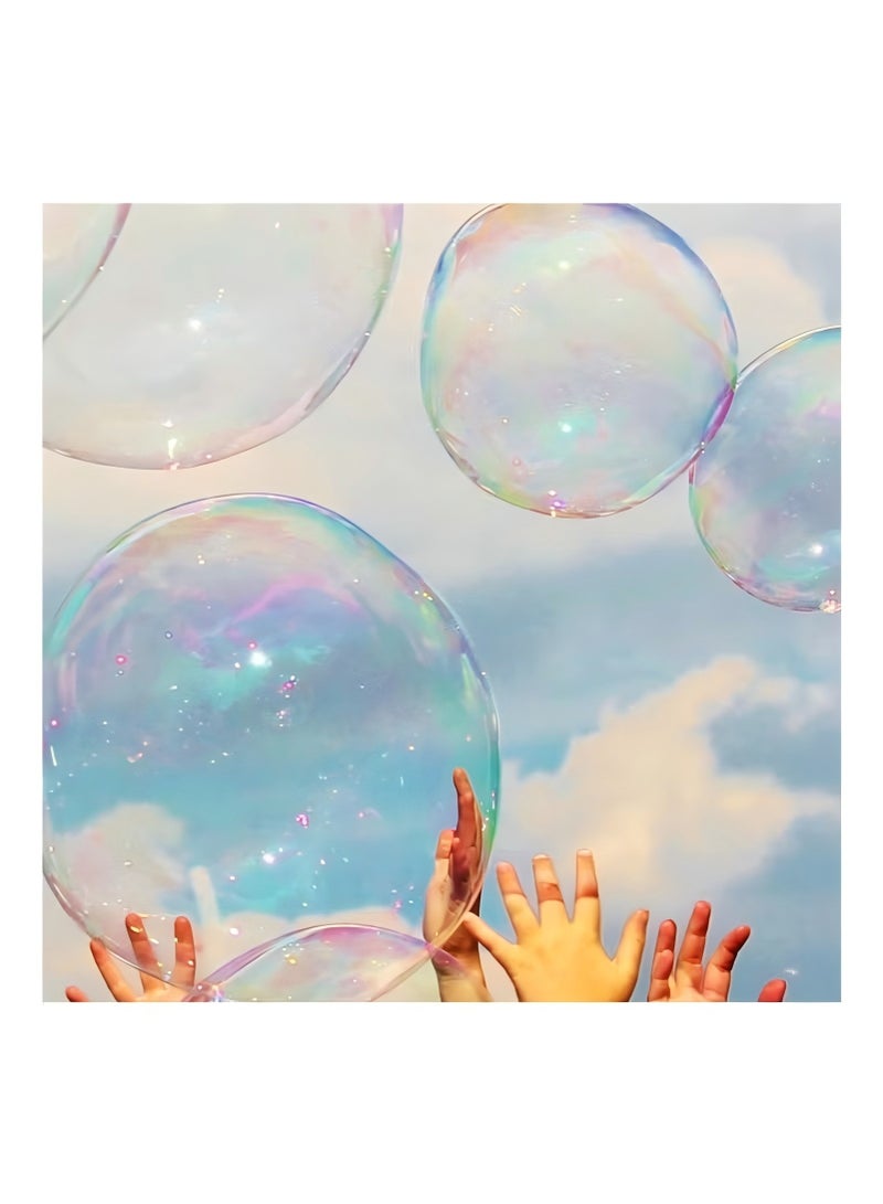 YIQUAN 20PCS Blow Plastic Bubbles Toy Set, Large Bubble Balloons Bubble Blowing Products Collection Kid-Friendly Bubble Blowing Toys for Kids Outside Party Birthday Gift Toddler Outdoor Toys(Random Number of Each Color) - Image 2