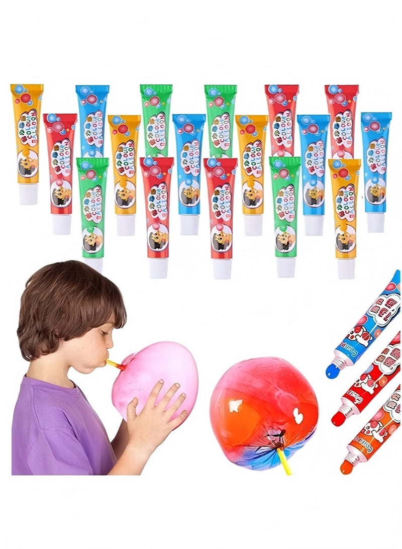 YIQUAN 20PCS Blow Plastic Bubbles Toy Set, Large Bubble Balloons Bubble Blowing Products Collection Kid-Friendly Bubble Blowing Toys for Kids Outside Party Birthday Gift Toddler Outdoor Toys(Random Number of Each Color) - Image 1