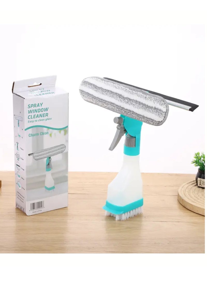 Yuwell - 4-in-1 Cleaning Brush With Water Spray Function Can Be Used To Scrape Water Scrape Glass Clean Mirrors Brush Spray Bottles Of Disinfectant Water And Sterilize Window Squeegee Cleaning Glass Wiper - Image 1