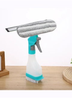 Yuwell 4-in-1 Cleaning Brush With Water Spray Function Can Be Used To Scrape Water Scrape Glass Clean Mirrors Brush Spray Bottles Of Disinfectant Water And Sterilize Window Squeegee Cleaning Glass Wiper  - Image 1