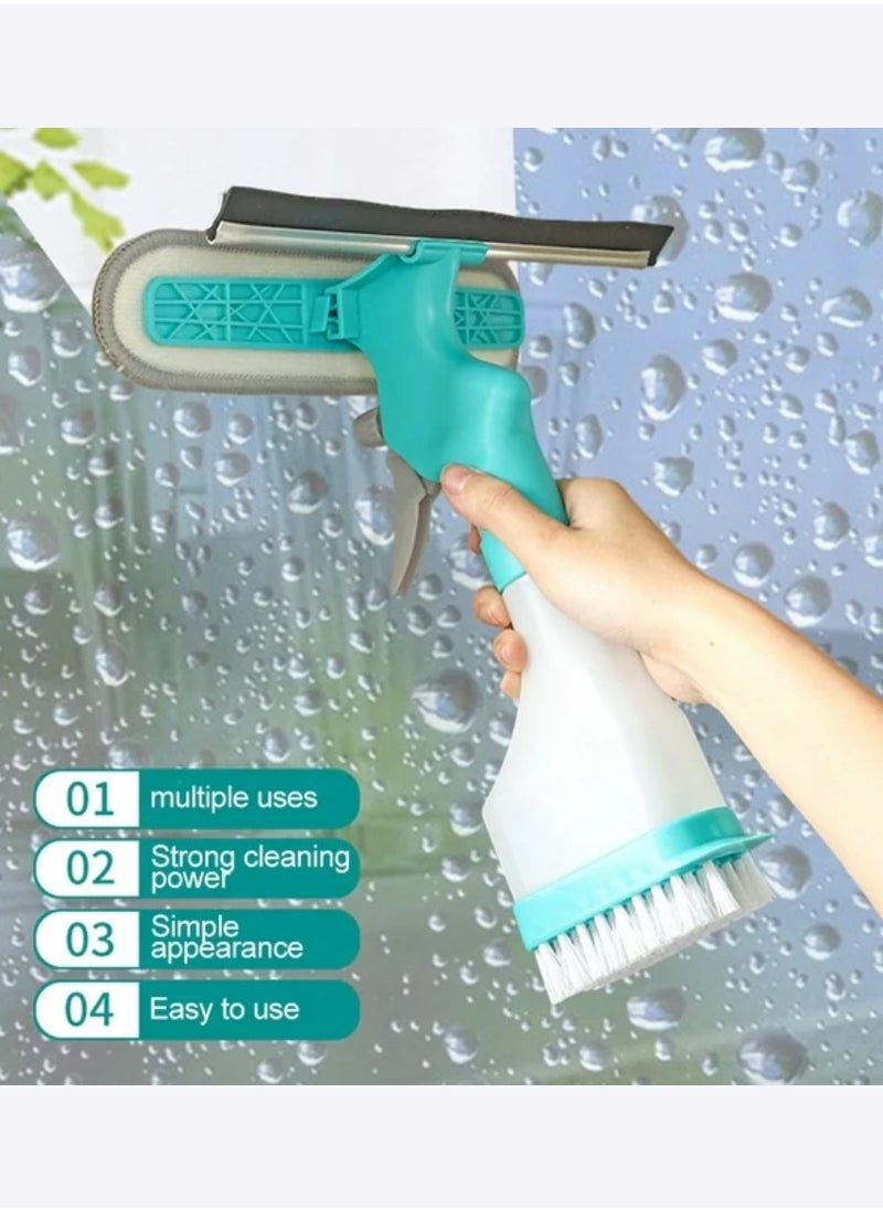 Yuwell - 4-in-1 Cleaning Brush With Water Spray Function Can Be Used To Scrape Water Scrape Glass Clean Mirrors Brush Spray Bottles Of Disinfectant Water And Sterilize Window Squeegee Cleaning Glass Wiper - Image 1