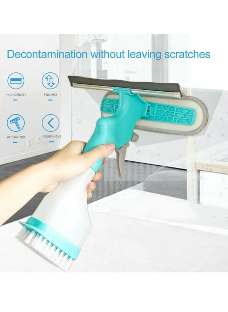 Yuwell - 4-in-1 Cleaning Brush With Water Spray Function Can Be Used To Scrape Water Scrape Glass Clean Mirrors Brush Spray Bottles Of Disinfectant Water And Sterilize Window Squeegee Cleaning Glass Wiper - Image 1