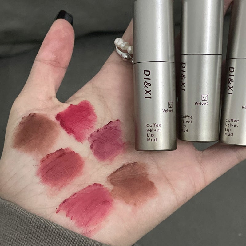 Dixi Small Silver Tube Lip Glaze Velvet Matte Whitening Lip Mud Girl Natural Versatile Live Broadcast New Makeup - Image 3